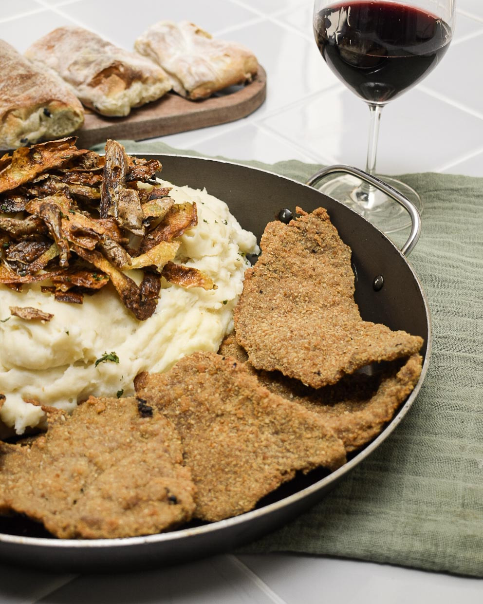 MILANESES DE TARTARUGA COM MASH